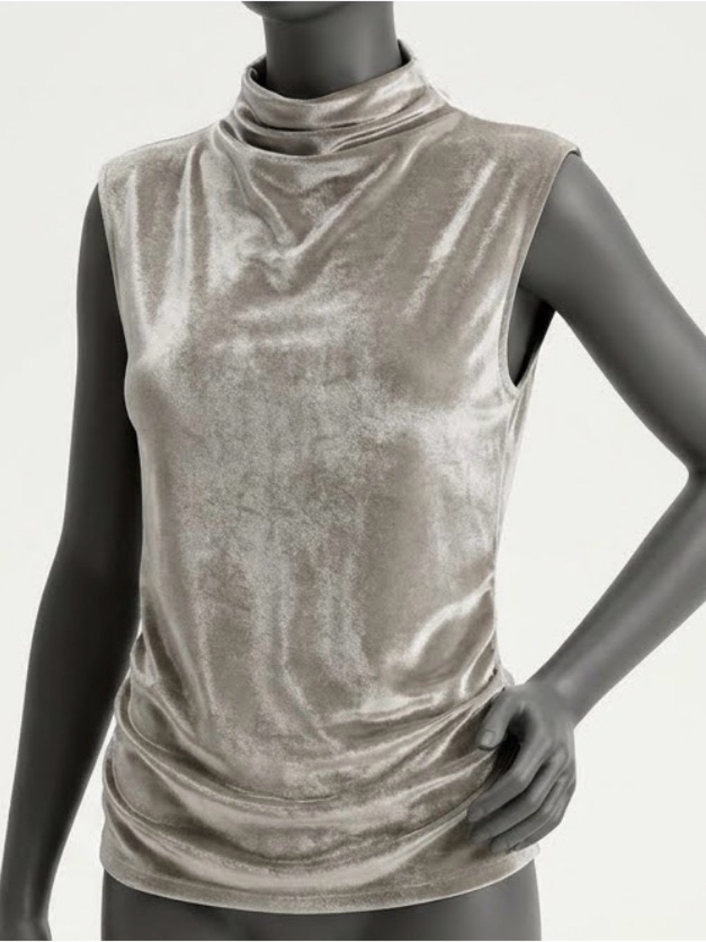A New Day Tan Sleeveless Muscle Tee